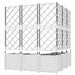 Vază pentru Grădină 5 pcs Alb 120 x 120 x 143 cm Plastic - WALTI WALTI