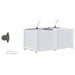 Vază pentru Grădină 2 pcs Alb Plastic - WALTI WALTI