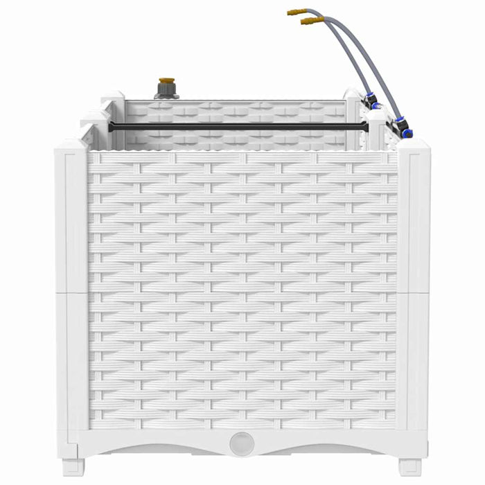 Vază pentru Grădină 2 pcs Alb Plastic - WALTI WALTI