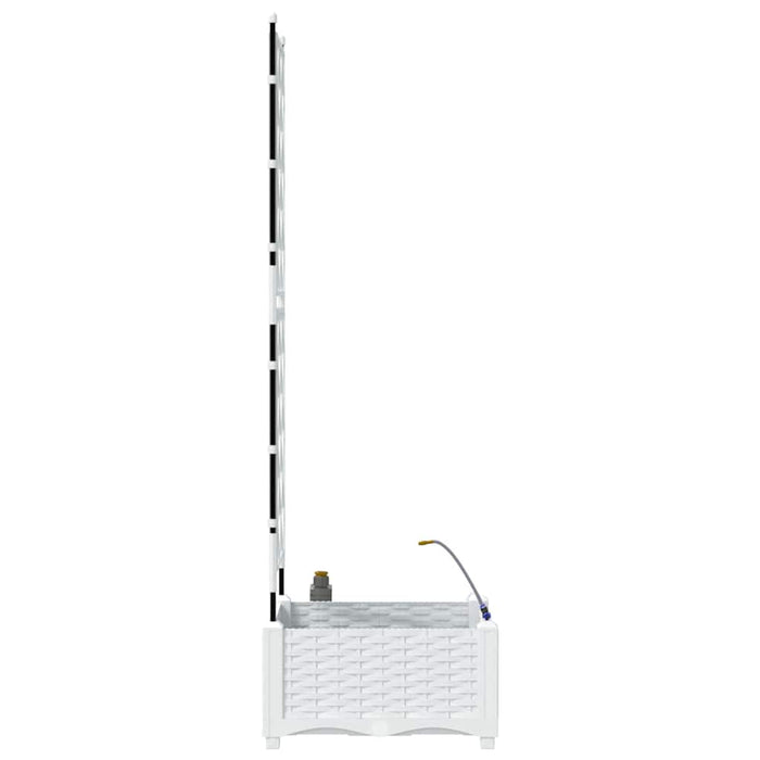 Ghivece pentru grădină Alb 40 x 40 x 126 cm Oțel - WALTI WALTI