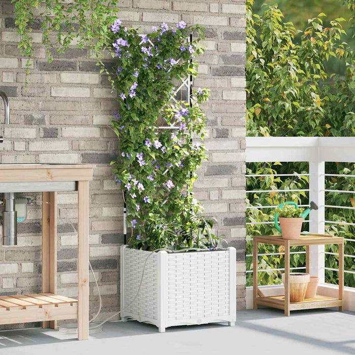 Vază pentru Grădină Alb 40 x 40 x 142 cm Plastic - WALTI WALTI