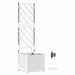 Vază pentru Grădină Alb 40 x 40 x 142 cm Plastic - WALTI WALTI