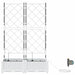 Vază pentru Grădină 2 pcs Alb Plastic - WALTI WALTI
