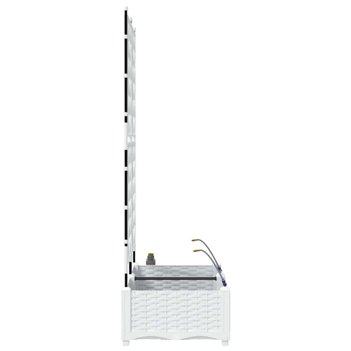 Vază pentru Grădină 2 pcs Alb Plastic - WALTI WALTI