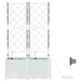 Vază pentru Grădină 2 pcs Alb Plastic - WALTI WALTI