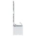 Vază pentru Grădină 2 pcs Alb Plastic - WALTI WALTI