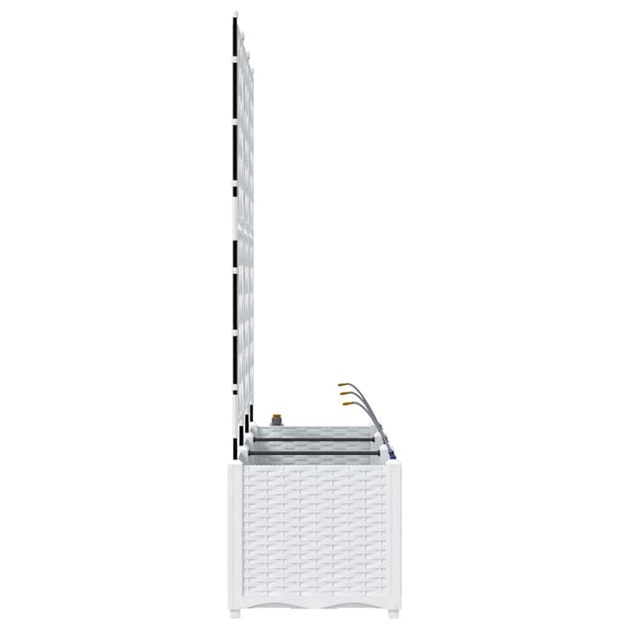 Ghivece pentru grădină Alb 120 x 40 x 142 cm Oțel - WALTI WALTI