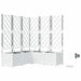 Vază pentru Grădină 5 pcs Alb Plastic - WALTI WALTI