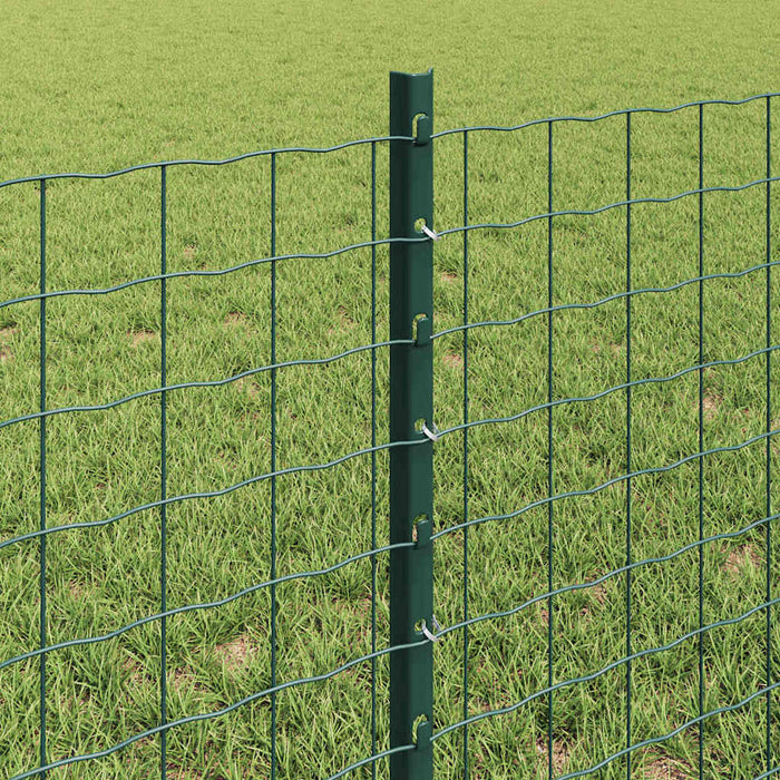 Stâlp de gard. 11 pcs Verde 100 cm Oțel - WALTI WALTI