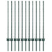 Stâlp de gard. 11 pcs Verde 100 cm Oțel - WALTI WALTI