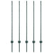 Stâlp de gard. 5 pcs Verde 120 cm Oțel - WALTI WALTI