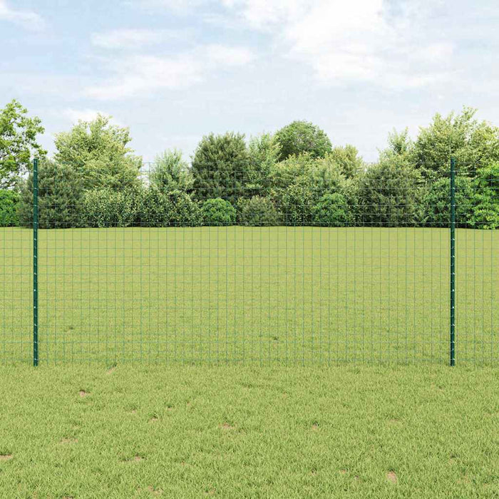 Stâlp de gard. 11 pcs Verde 120 cm Oțel - WALTI WALTI