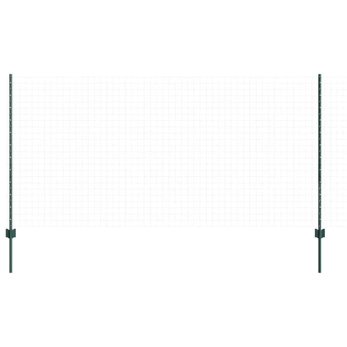 Stâlp de gard. 11 pcs Verde 120 cm Oțel - WALTI WALTI