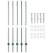 Stâlp de gard. 5 pcs Verde 140 cm Oțel - WALTI WALTI