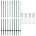 Stâlp de gard. 11 pcs Verde 160 cm Oțel - WALTI WALTI