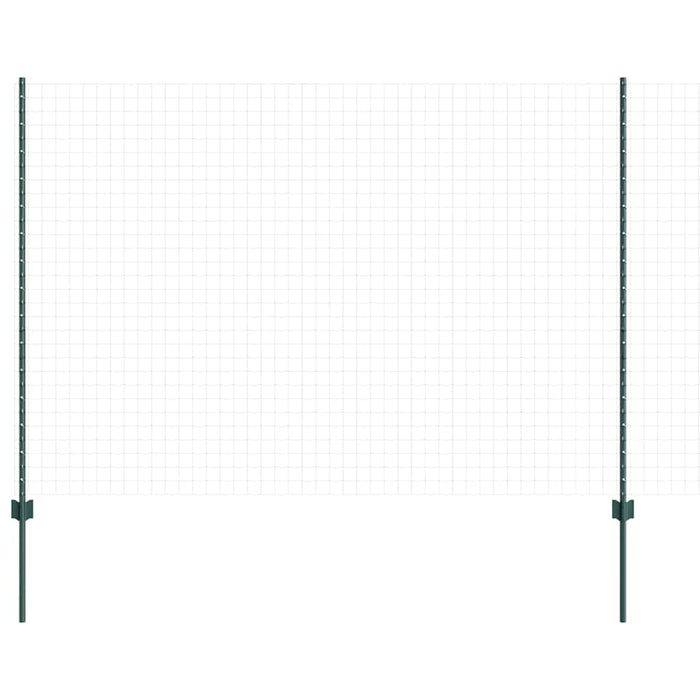 Stâlp de gard. 11 pcs Verde 160 cm Oțel - WALTI WALTI