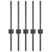 Stâlp de gard. 5 pcs Gri 40 cm Oțel - WALTI WALTI