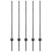 Stâlp de gard. 5 pcs Gri 100 cm Oțel - WALTI WALTI