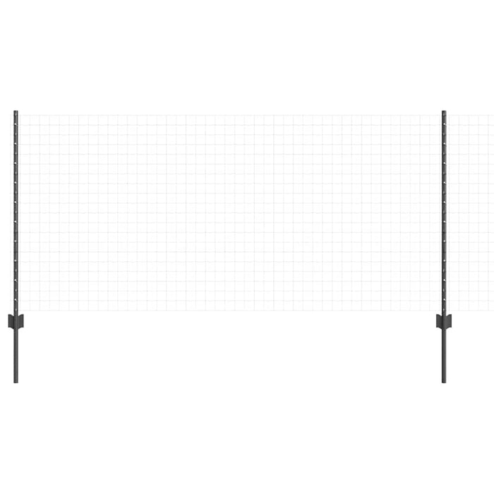 Stâlp de gard. 5 pcs Gri 100 cm Oțel - WALTI WALTI