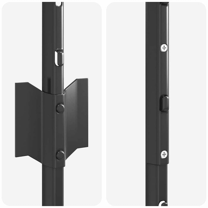 Stâlp de gard. 11 pcs Gri 160 cm Oțel - WALTI WALTI