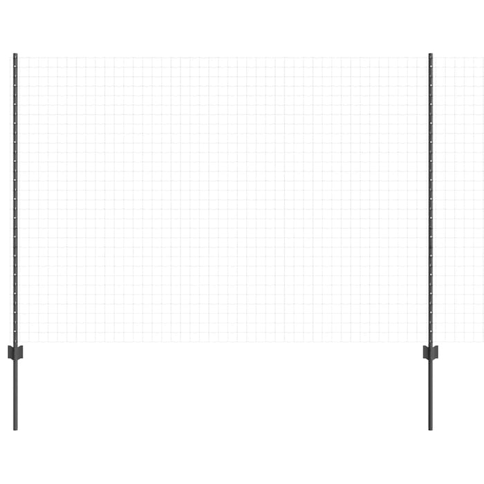 Stâlp de gard. 11 pcs Gri 160 cm Oțel - WALTI WALTI