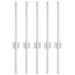 Stâlp de gard. 5 pcs Argintiu 40 cm Oțel - WALTI WALTI