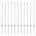 Stâlp de gard. 11 pcs Argintiu 80 cm Oțel - WALTI WALTI