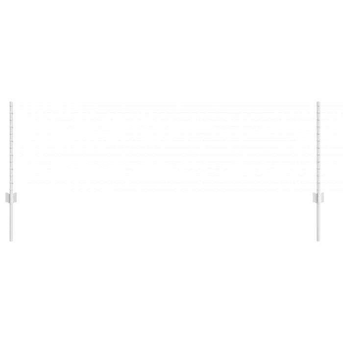 Stâlp de gard. 11 pcs Argintiu 80 cm Oțel - WALTI WALTI