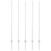 Stâlp de gard. 5 pcs Argintiu 140 cm Oțel - WALTI WALTI