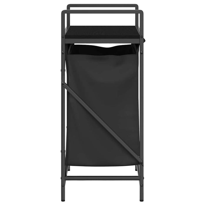 Coș de rufe 1 compartiment cu raft stejar negru - WALTI WALTI