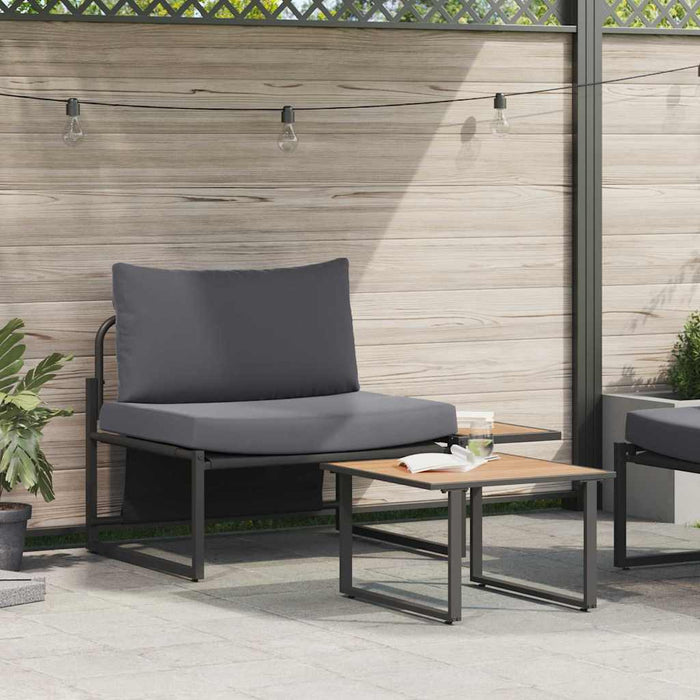 Set de canapele pentru grădină 2 pcs Antracit Oțel - WALTI WALTI