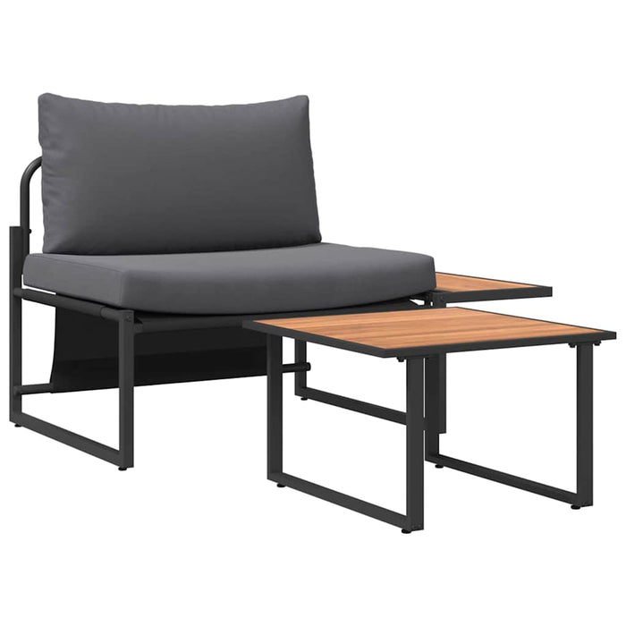 Set de canapele pentru grădină 2 pcs Antracit Oțel - WALTI WALTI