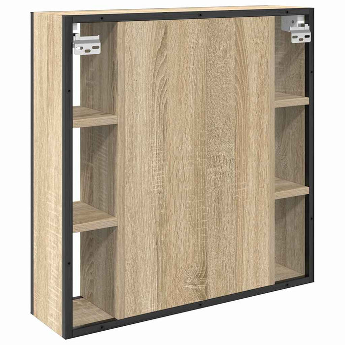 Dulap cu oglindă pentru baie Bej 60 x 16 x 60 cm Lemn compozit - WALTI WALTI