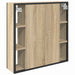 Dulap cu oglindă pentru baie Bej 60 x 16 x 60 cm Lemn compozit - WALTI WALTI