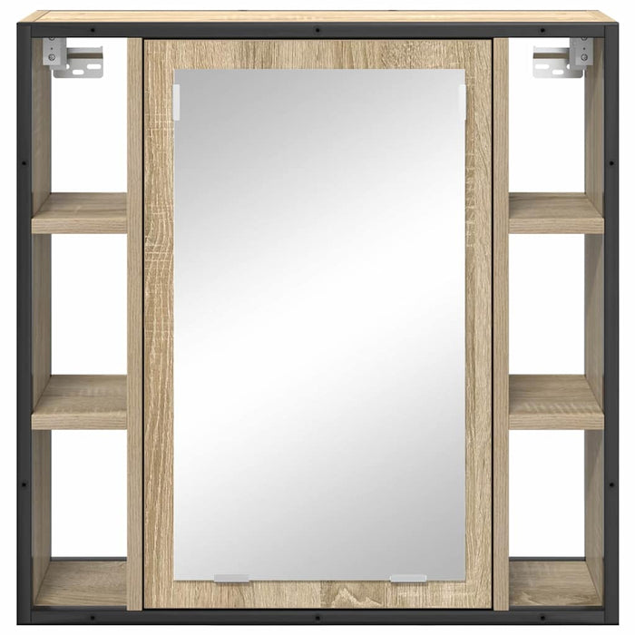 Dulap cu oglindă pentru baie Bej 60 x 16 x 60 cm Lemn compozit - WALTI WALTI