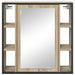 Dulap cu oglindă pentru baie Bej 60 x 16 x 60 cm Lemn compozit - WALTI WALTI