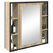 Dulap cu oglindă pentru baie Bej 60 x 16 x 60 cm Lemn compozit - WALTI WALTI