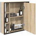 Dulap cu oglindă pentru baie Bej 60 x 16 x 60 cm Lemn compozit - WALTI WALTI