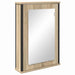 Dulap cu oglindă pentru baie Maro 42 x 12 x 60 cm Lemn compozit - WALTI WALTI