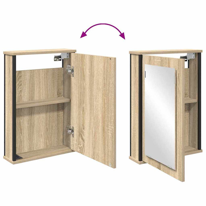 Dulap cu oglindă pentru baie Maro 42 x 12 x 60 cm Lemn compozit - WALTI WALTI