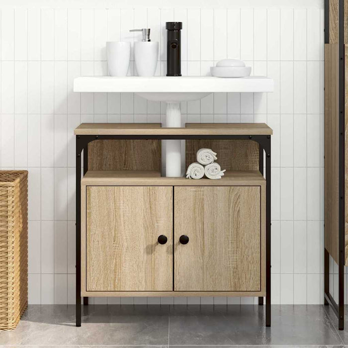 Dulap pentru Chiuveta de Baie Bej 60 x 30 x 60 cm Lemn compozit - WALTI WALTI