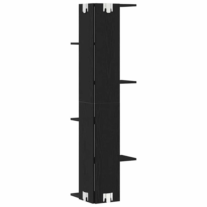 Raft de Colț pentru Perete Stejar negru 36.5 x 36.5 x 140 cm - WALTI WALTI