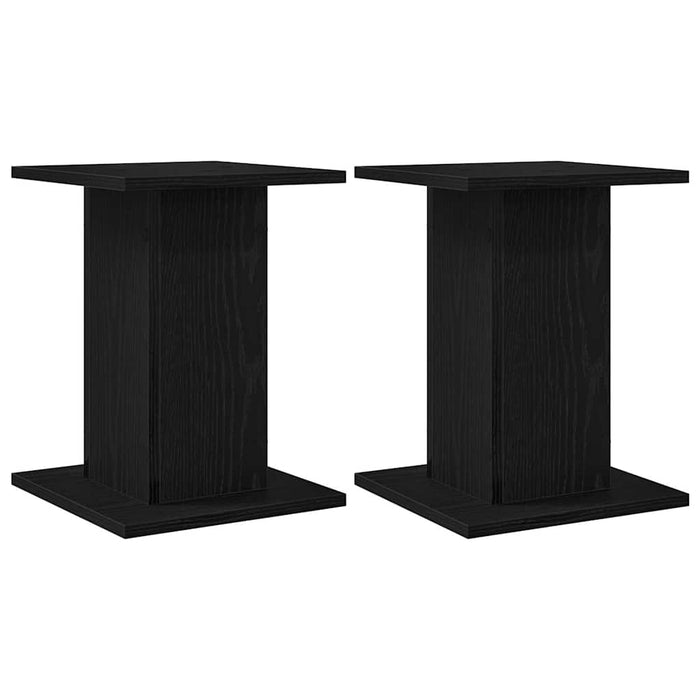 Suporturi pentru Difuzoare 2 pcs Stejar Negru 30 x 30 x 40 cm - WALTI WALTI