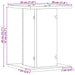 Suporturi pentru Difuzoare 2 pcs Stejar Negru 30 x 30 x 40 cm - WALTI WALTI