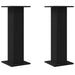 Suporturi pentru Difuzoare 2 pcs Stejar Negru 30 x 30 x 80 cm - WALTI WALTI