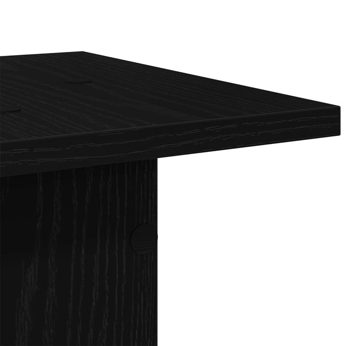 Suporturi pentru Difuzoare 2 pcs Stejar Negru 30 x 30 x 95 cm - WALTI WALTI