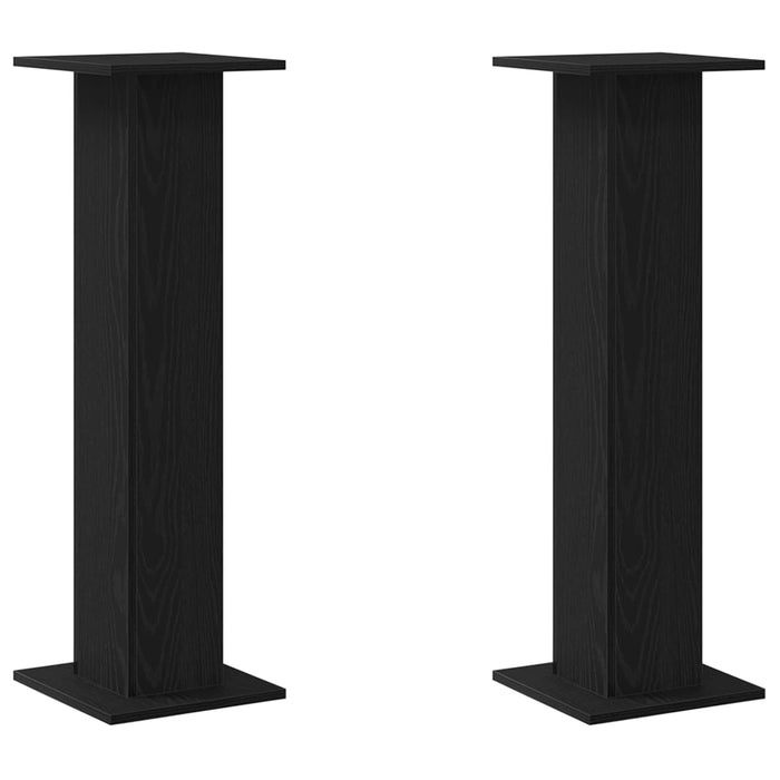 Suporturi pentru Difuzoare 2 pcs Stejar Negru 30 x 30 x 95 cm - WALTI WALTI