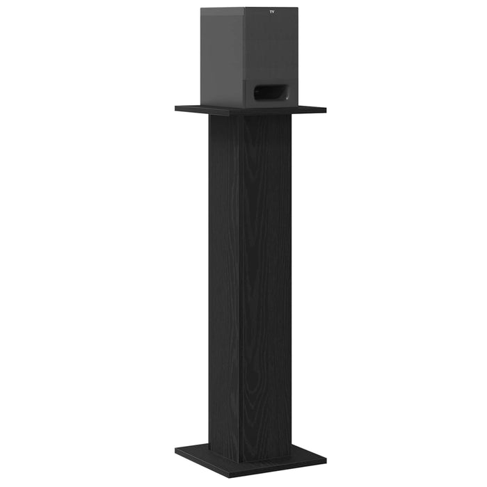 Suporturi pentru Difuzoare 2 pcs Stejar Negru 30 x 30 x 95 cm - WALTI WALTI