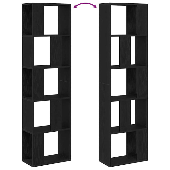 Raft pentru cărți Stejar negru 45 x 23.5 x 162.5 cm - WALTI WALTI
