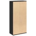 Raft Stejar negru 50 x 25 x 105 cm Lemn compozit - WALTI WALTI